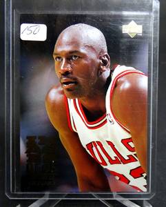 lot 150 image: 1995-96 Upper Deck Michael Jordan HOF Images of 95 Electric Court #335 NrMtMint