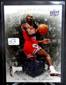 lot 153 image: 2008-09 UD Michael Jordan Legacy Collection #9 Michael Jordan