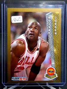 lot 162 image: 1992-93 MICHAEL JORDAN - FLEER AWARD WINNER Basketball Card # 246 CHICAGO BULLS