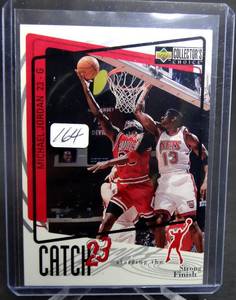 lot 164 image: 1997-98 Collectors Choice Basketball #194 Catch 23 Michael Jordan Strong Finish