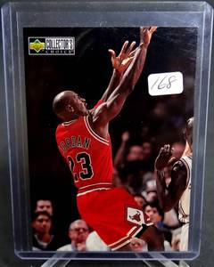 lot 168 image: 1997-98 Michael Jordan Upper Deck Collectors Choice #392 Chicago Bulls