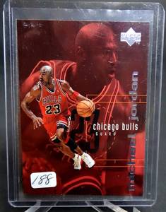 lot 188 image: AWESOME 1998-99 UD Checklist Michael Jordan #310 Chicago Bulls