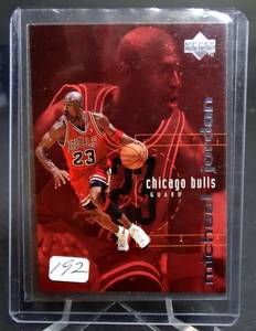 lot 192 image: AWESOME 1998-99 UD Checklist Michael Jordan #310 Chicago Bulls