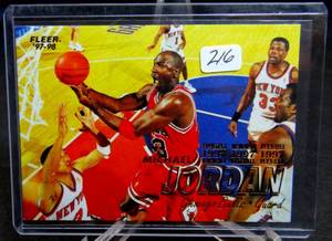 lot 216 image: Michael Jordan 97 98 Fleer Card #23
