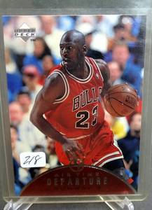 lot 218 image: 1997-98 UD UPPER DECK AIR TIME INSERT MICHAEL JORDAN #23 CHICAGO BULLS NBA #AT9
