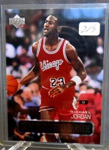 lot 219 image: RARE 2002-03 Upper Deck Retro Star Rookie Michael Jordan #420, Chicago Bulls