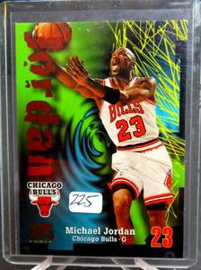 lot 225 image: 1997-98 Skybox Z-Force Michael Jordan #23 Premium Card Chicago Bulls Investment