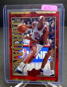lot 231 image: 1999 UPPER DECK MJ ATHLETE OF THE CENTURY THE JORDAN ERA #JE14 MICHAEL JORDAN