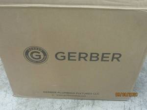lot 307 image: GERBER PROFESSIONAL PERFORMANCE WHITE TOLIET TANK WITH COVER &nbsp&nbsp