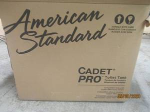 lot 308 image: AMERICAN STANDAR CADET PRO WHITE TOILET TANK WITH COVER &nbsp &nbsp 4188A104.020&nbsp