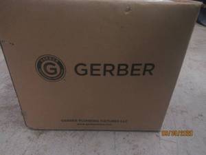 lot 309 image: GERBER 12 ROUGH IN WHITE TOILET TANK AND COVER 28-990
