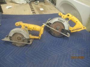 lot 348 image: 2 DEWALT&nbsp CORDLESS SAWS AS SHOWN