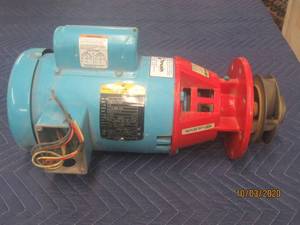 lot 371 image: BALDOR RELIANCER INDUSTRIAL MOTOR 35L270-72G1 WITH PRO-FIT BRG-D-201 BEARING ASSEMBLY