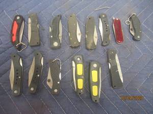 lot 452 image: TOTAL OF 14 POCKET KNIVES&nbsp