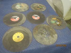 lot 467 image: TOTAL OF 7 CONCRETE AND MASONARY BLADE&nbsp&nbsp