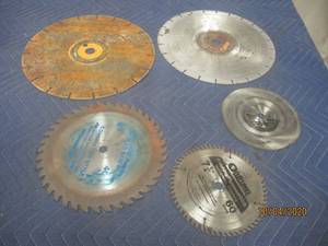 lot 470 image: TOTAL OF 5 SAW BLADES&nbsp