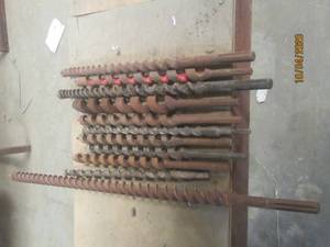 lot 477 image: TOTAL OF 11 PC AUGER DRILL BITS&nbsp