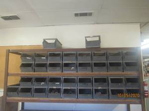 lot 553 image: TOTAL OF 35 METAL CONTAINERS ONLY&nbsp&nbspSIZE&nbsp 2FT L X 10 W&nbsp