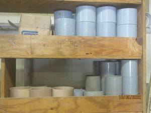 lot 570 image: GENEROUS AMOUNT OF GREY PVC COUPLING&nbsp