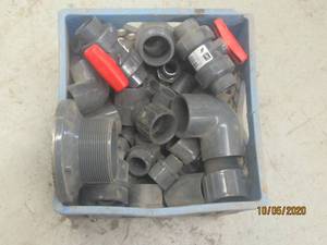 lot 577 image: CRATE&nbsp FULL OF PVC PRESSURE PIPES AND FITTINGS&nbsp