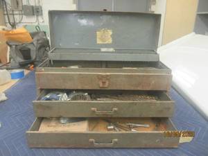 lot 591 image: TOOL BOX WITH CONTENTS
