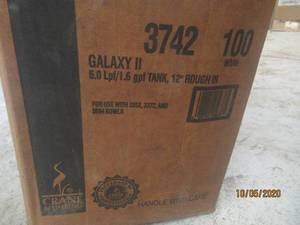 lot 596 image: CRANE PLUMBING GALAXY II 6.0 LPFGPF 21 ROUGH IN MODEL 3742