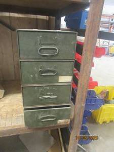 lot 639 image: 4 METAL FILE BOXES