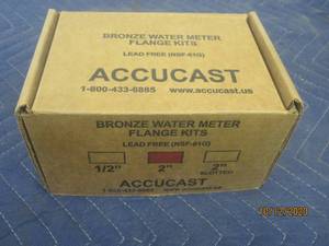 lot 673 image: ACCUCAST BRONZE WATER METER FLANG KIT&nbsp 2