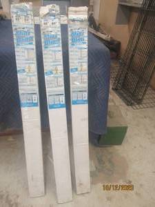 lot 691 image: TOTAL OF 3 ALABASTER&nbsp 45W X 64L&nbsp MINI VINYL BLINDS&nbsp