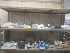 lot 697 image: MISC CONTENTS ON BOTH SHELVES&nbsp AS SHOWN ( SHELF NOT INCLUDED)