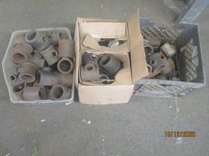 lot 702 image: MISC LOT OF&nbsp ASSORTED CAST IRON PVC&nbsp