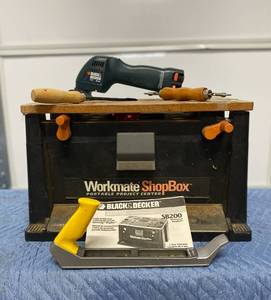 lot 7 image: Black & Decker Workmate Portable Project Center & Various items