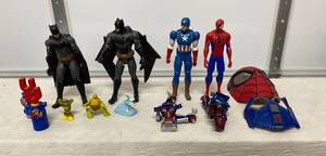 lot 23 image: Superhero Figurines and Masks