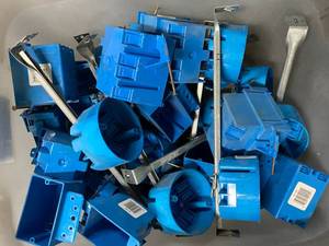 lot 65 image: Tote Full of Electrical Boxes