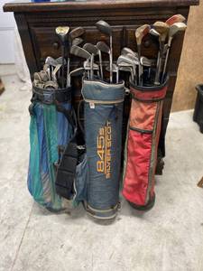 lot 74 image: 3 Sets of Golf Clubs