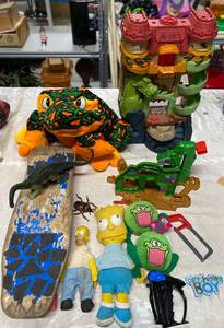 lot 69 image: Various Toys including Remote Control to Helicopter and skateboard