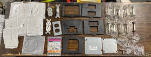 lot 138 image: Light Switch Covers, Strike Plates, and Door stops