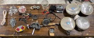 lot 145 image: Tachometer, blinkers, headlights, and misc