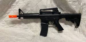 lot 155 image: Airsoft Rifle with telescope stock