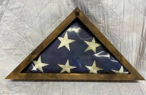 lot 177 image: Encased US Flag