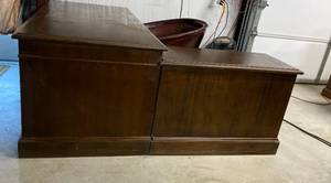 lot 278 image: Desk And Chair (items under desk not included)