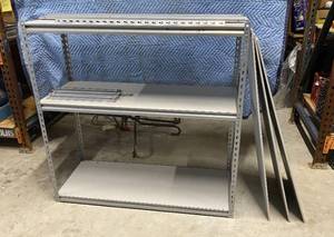 lot 283 image: 4ft Shelf with extra hardware and shelves