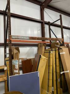 lot 290 image: Shelves 15 to 18 high 86 across 38 deep 3 shelves - items on shelves not included