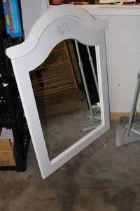lot 10 image: White Drawer Mirror (as shown only)