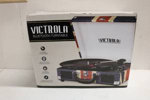 lot 12 image: Victrola Turntable Bluetooth (UNTESTED, missing power cord)