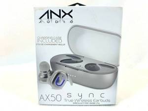 lot 17 image: ANX Silver True Wireless Bluetooth Earbuds