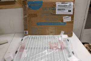 lot 96 image: Expandable Gate with Pet Door 22-38 Wide 18 High