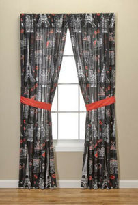 lot 138 image: Alcove Window Panels Ohh La La - Set of 2