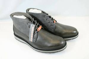 lot 125 image: Hawke & Co Gray Dress Shoes Boots w Memory Foam Size 11
