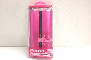 lot 49 image: Power Master Power Bank Pink 20000mah Portable Charger